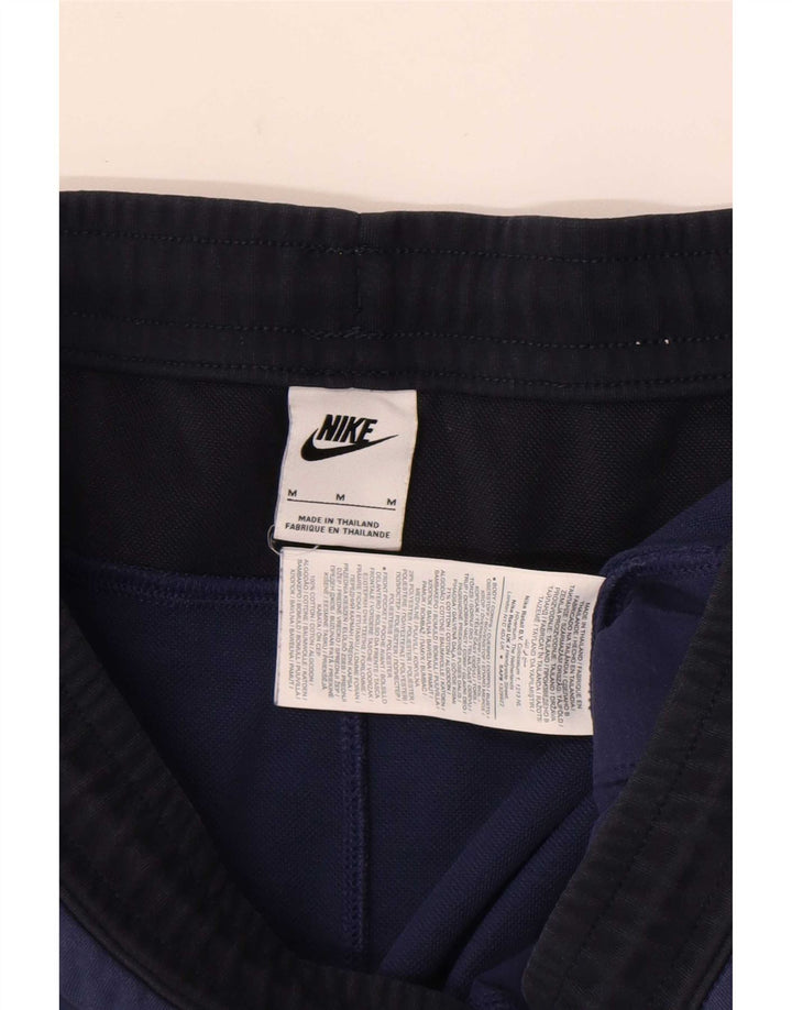 Nike Pantalon de survêtement pour homme en coton color block bleu marine moyen