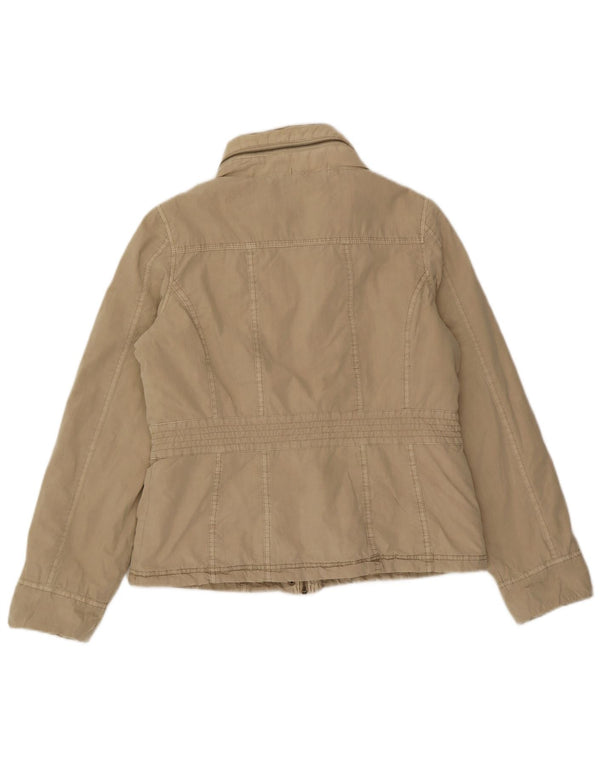 Marks & Spencer Veste utilitaire à capuche pour femme UK 12 Coton beige moyen