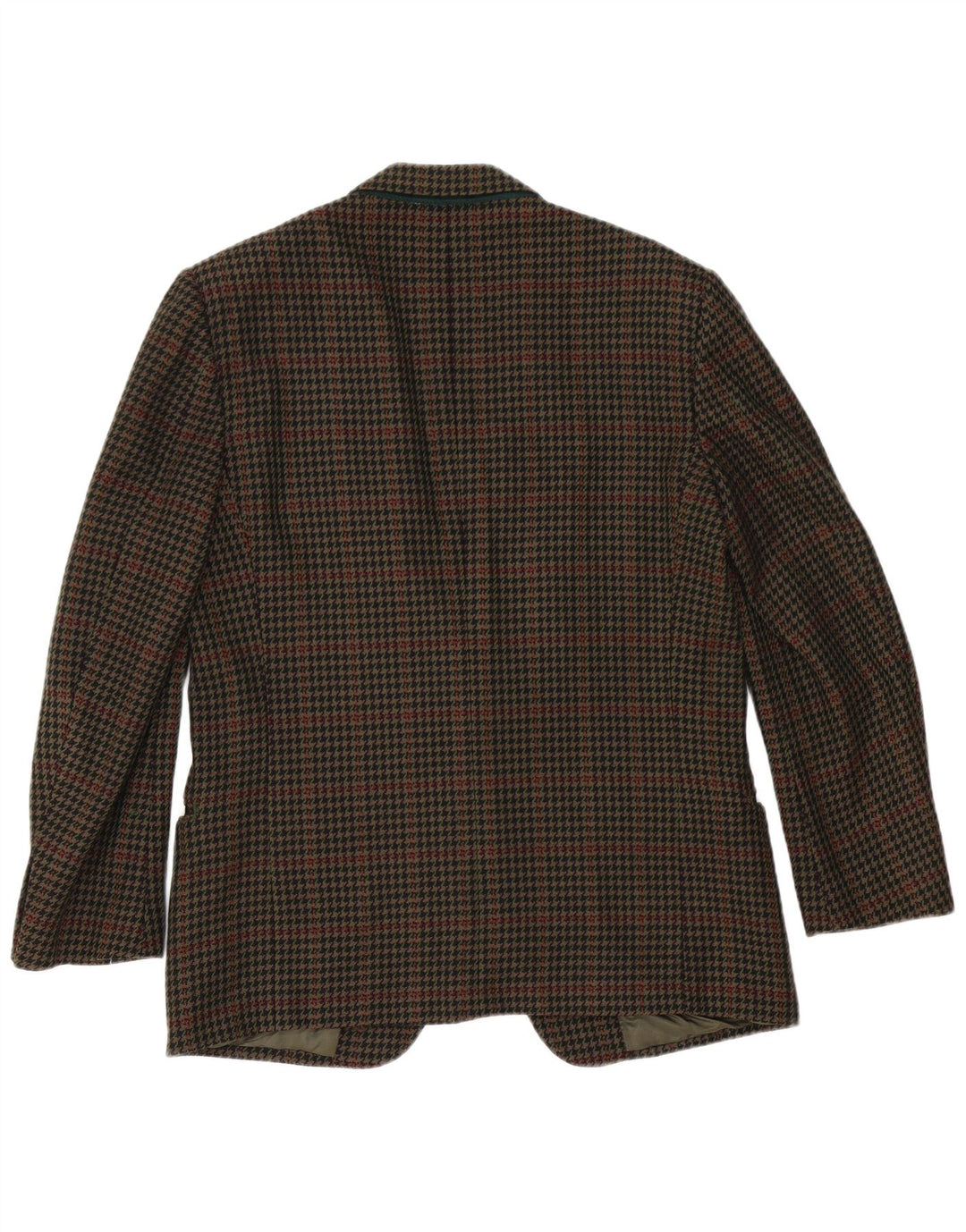 Valentino Veste blazer à 2 boutons pour homme UK 38 pied-de-poule marron moyen