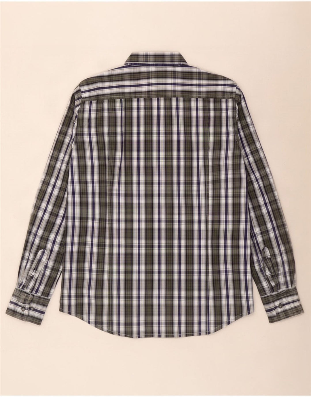 Kappa Chemise Homme Grand Carreau Vert Coton