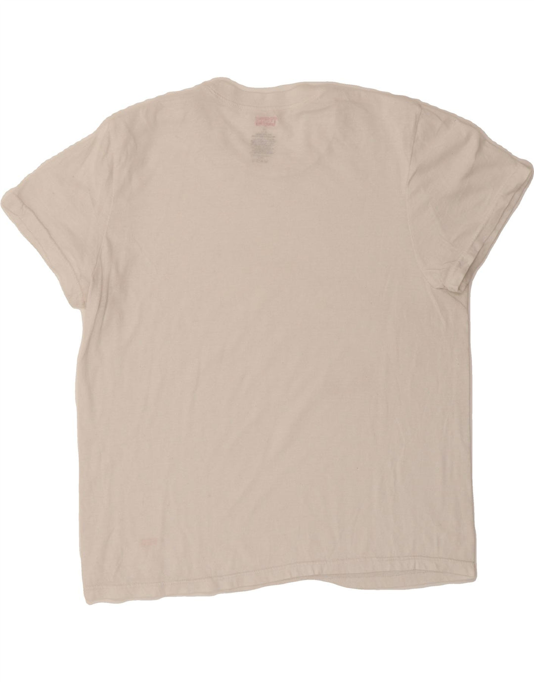 LEVI'S Womens T-Shirt Top UK 16 Large White Cotton Vintage Levi's and Second-Hand Levi's from Messina Hembry 