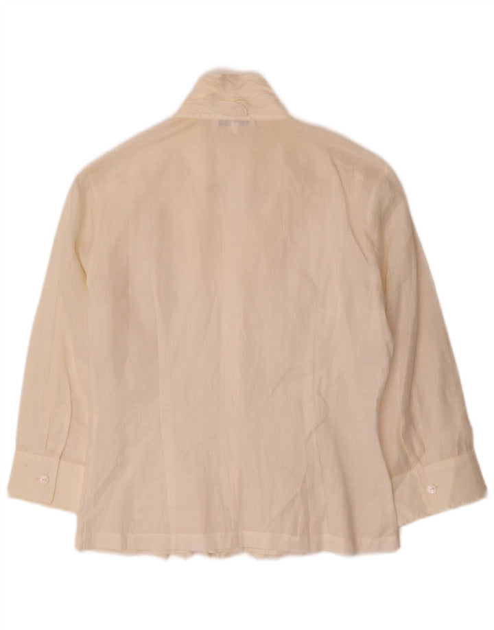 Naracamicie Chemisier surdimensionné à manches 3/4 pour femme US 0 XS Blanc cassé