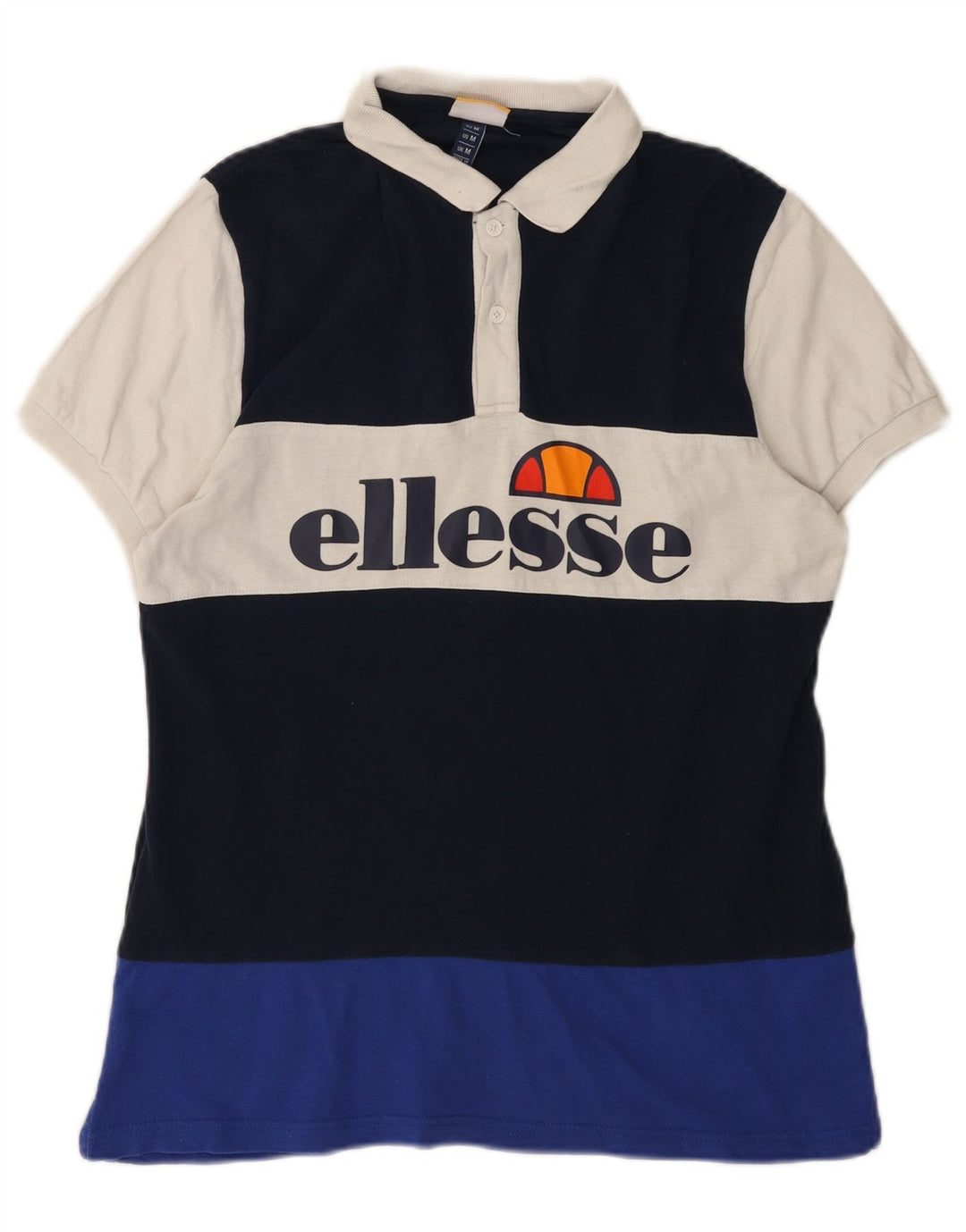 ELLESSE Polo Graphique Homme Medium Multicolore Colourblock Coton