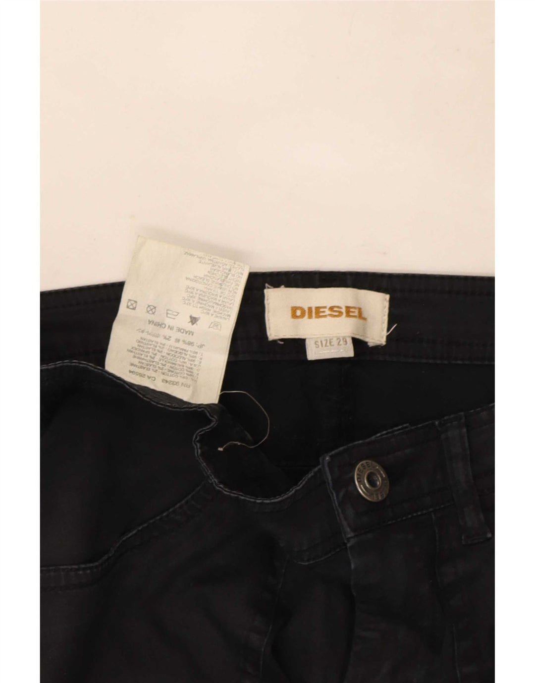 Jean Slim Femme Diesel W29 L30 Coton Noir