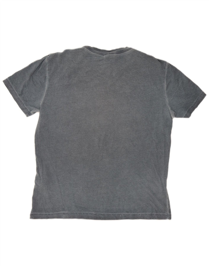 Diadora T-Shirt Graphique Homme Gris Moyen Coton