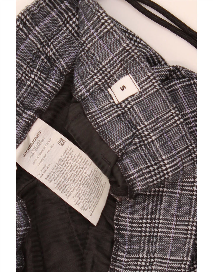 Jack & Jones Short Chino Homme Petit W29 Gris Carreaux Polyester