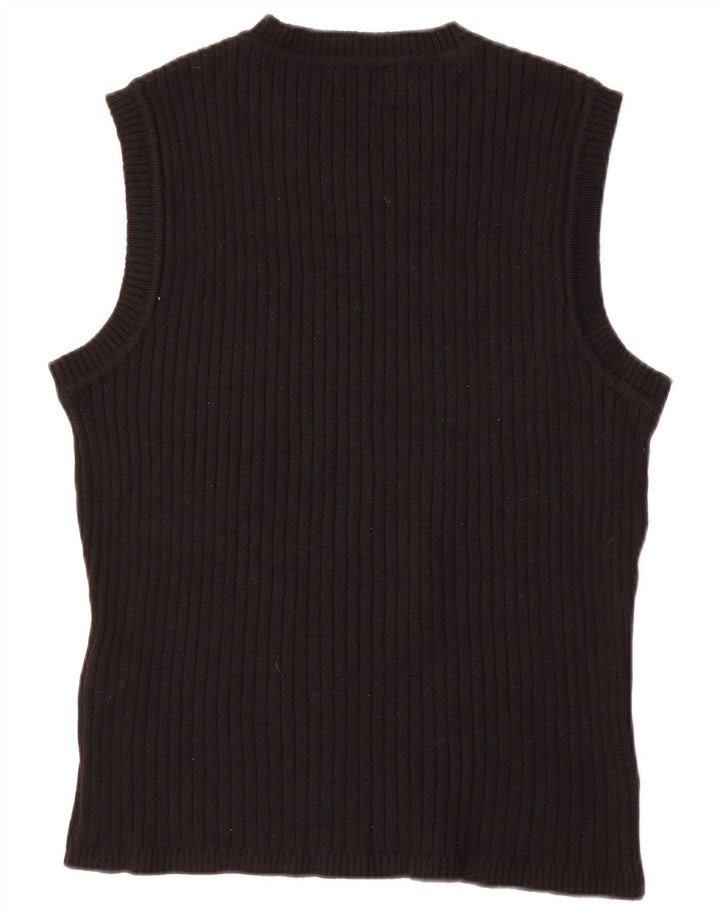 Zara Femme Débardeur UK 18 XL Laine Noir
