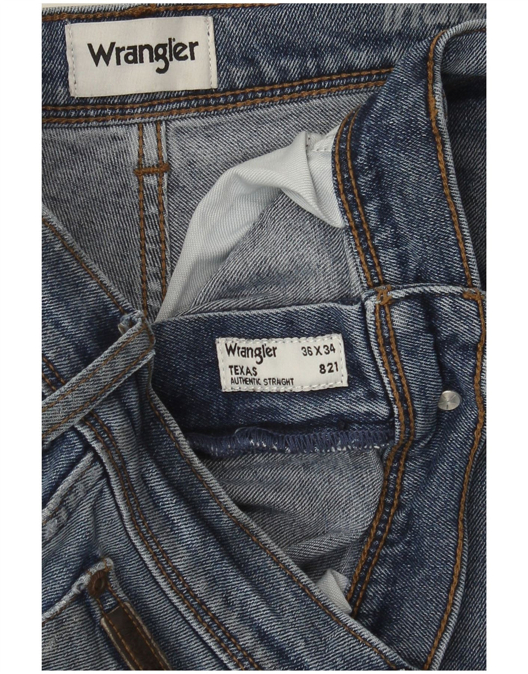 Wrangler Jean Droit Texas Homme W36 L32 Bleu
