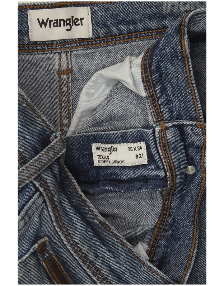 Wrangler Jean Droit Texas Homme W36 L32 Bleu