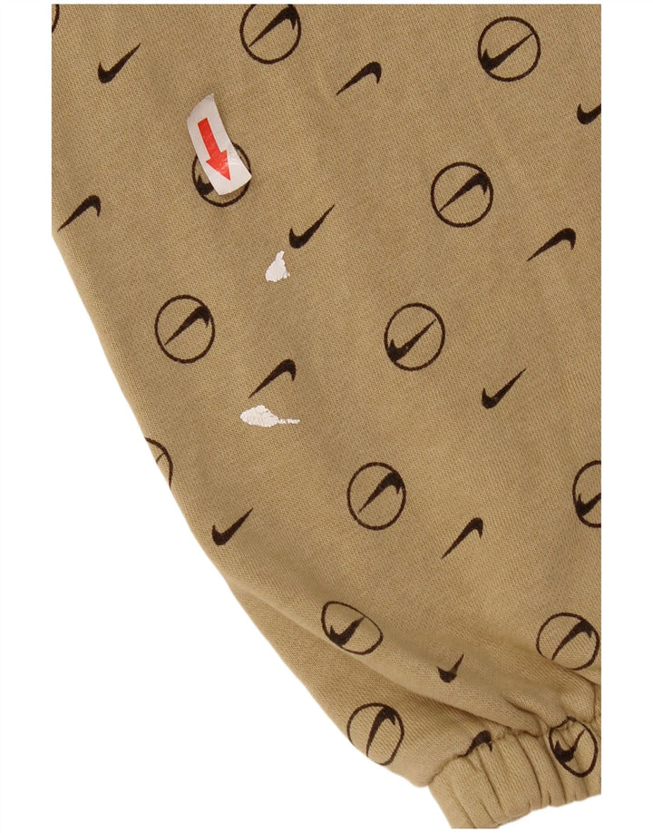 Nike Pantalon de survêtement graphique pour homme Taille S Beige Géométrique