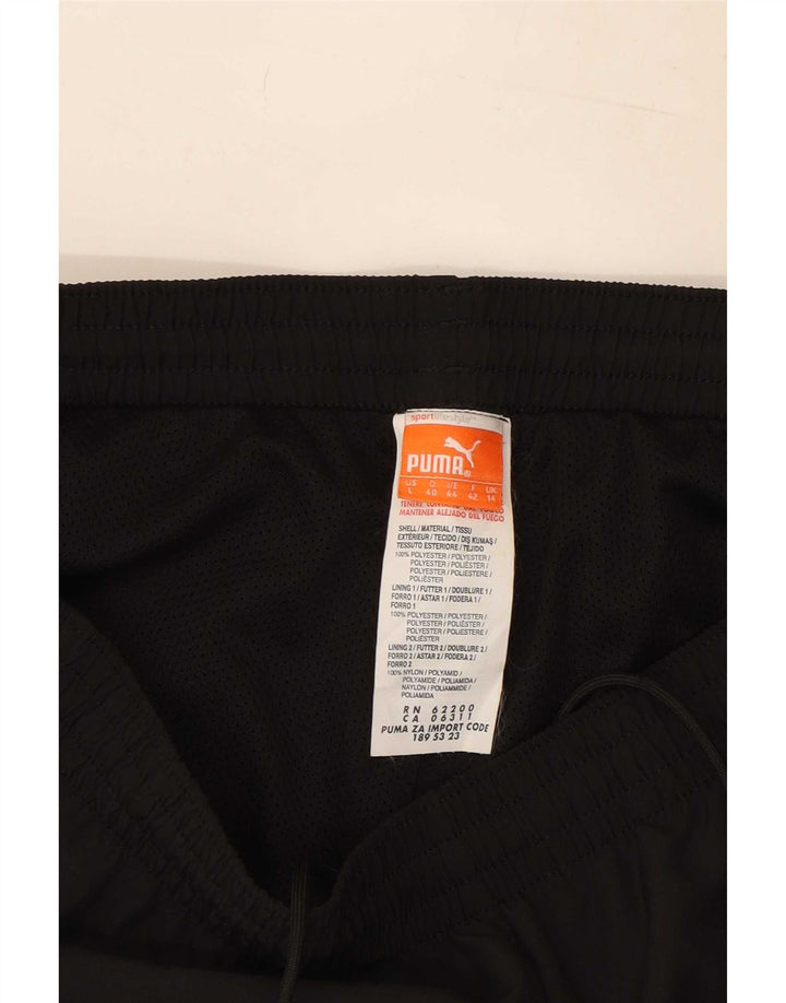 Puma Pantalon de survêtement pour femme UK 14 Large Noir Polyester