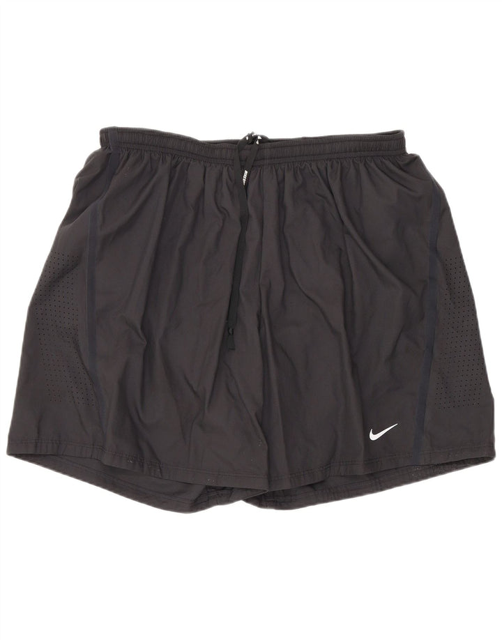 Short de sport Nike Dri Fit pour femme, grand, noir, polyester