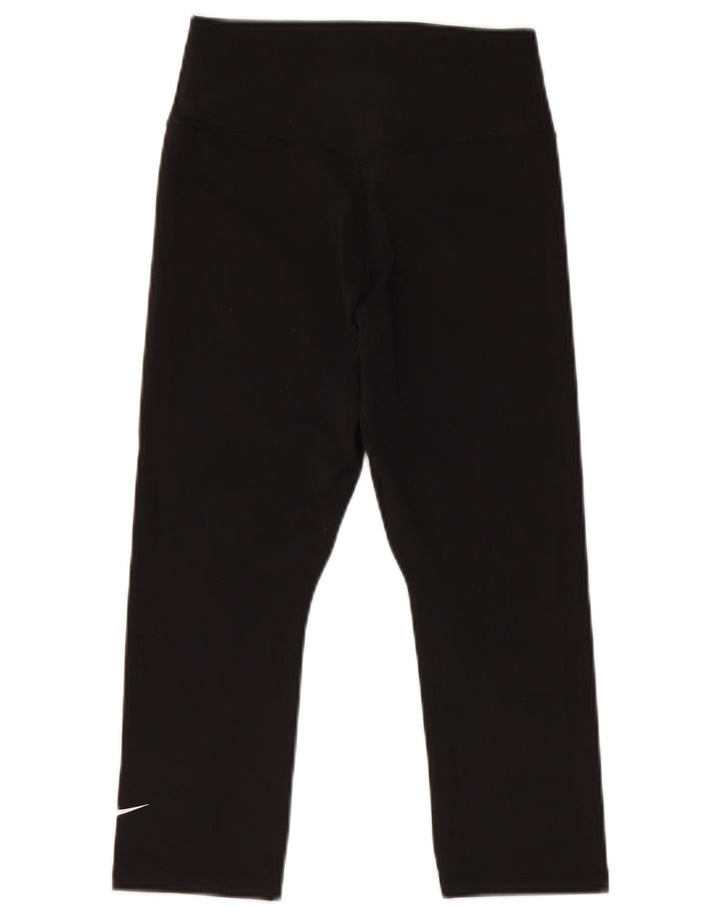 NIKE Legging Capri Dri Fit pour femme UK 6 XS Noir Polyester