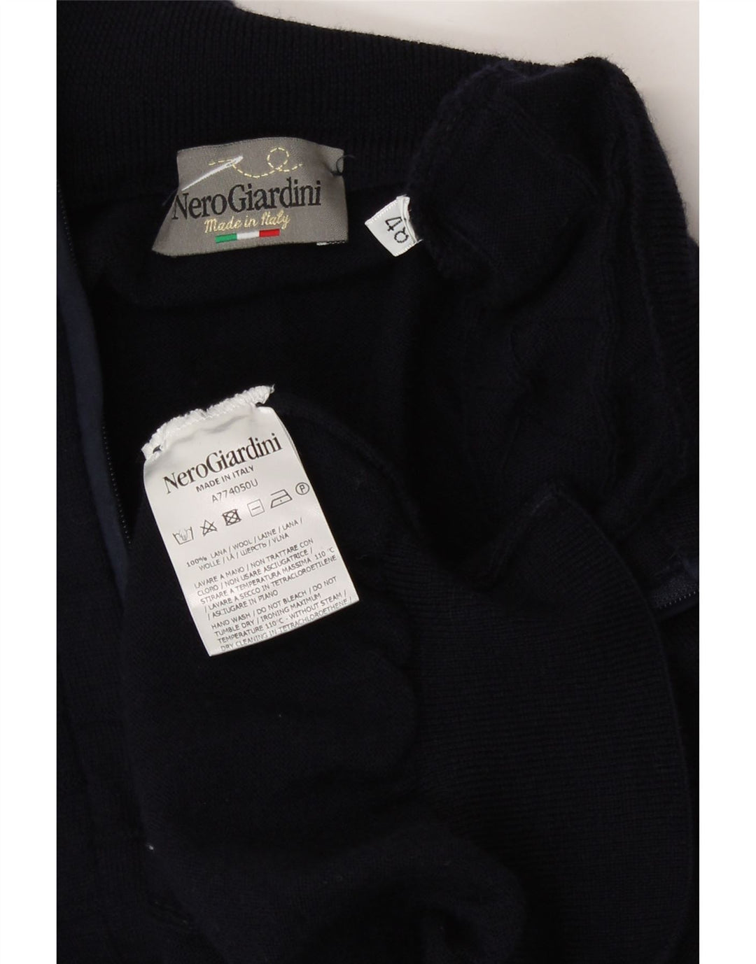 Pull col zippé pour homme IT 48 Medium