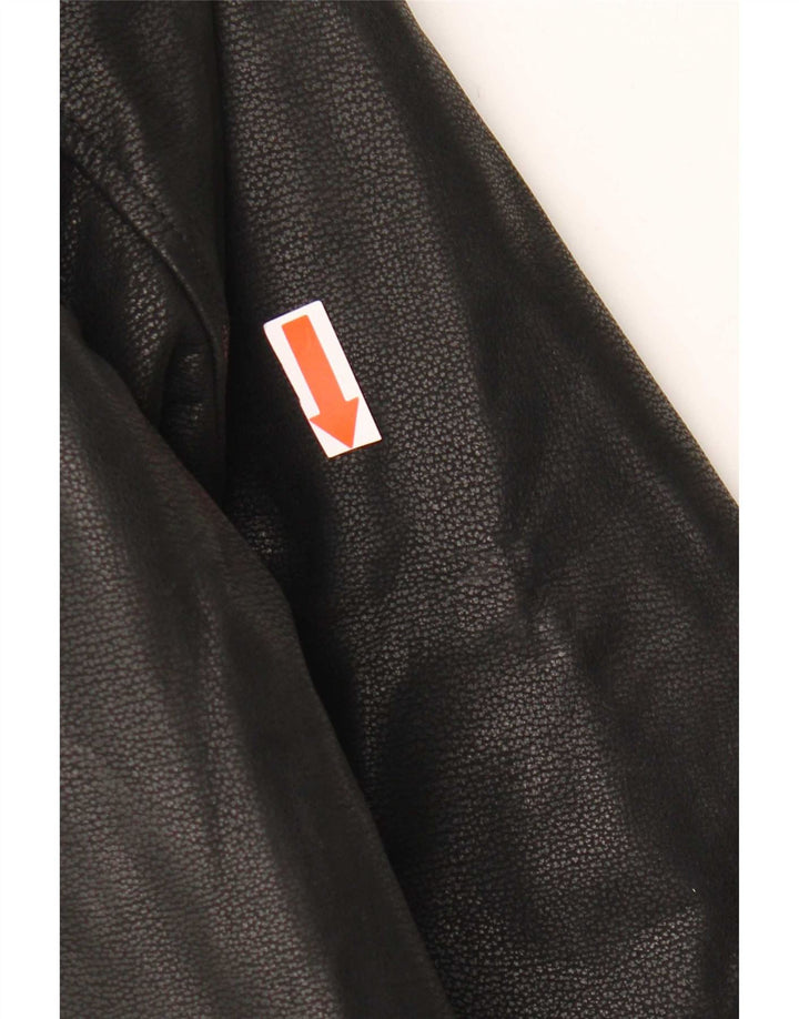 Forester Veste blazer en cuir à 3 boutons pour homme IT 48 Noir moyen