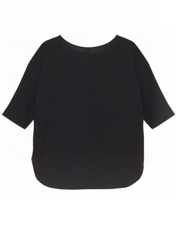 Desigual Tunique surdimensionnée à manches 3/4 pour femme UK 14 Medium Black Floral