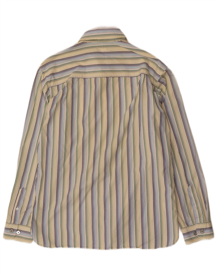 Fred Perry Chemise homme grand coton à fines rayures jaune