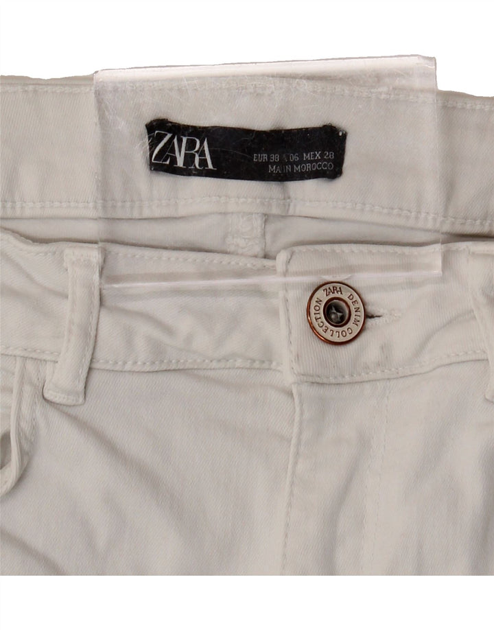 ZARA Womens Slim Jeans EU 38 Small W28 L27 White Vintage Zara and Second-Hand Zara from Messina Hembry 