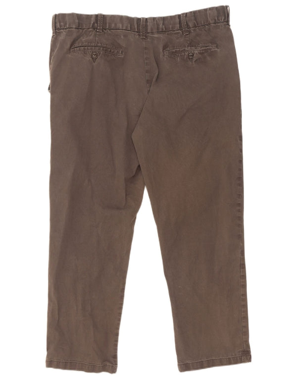Marks & Spencer Mens Blue Harbour Straight Chino Trousers W40 L29 Grey