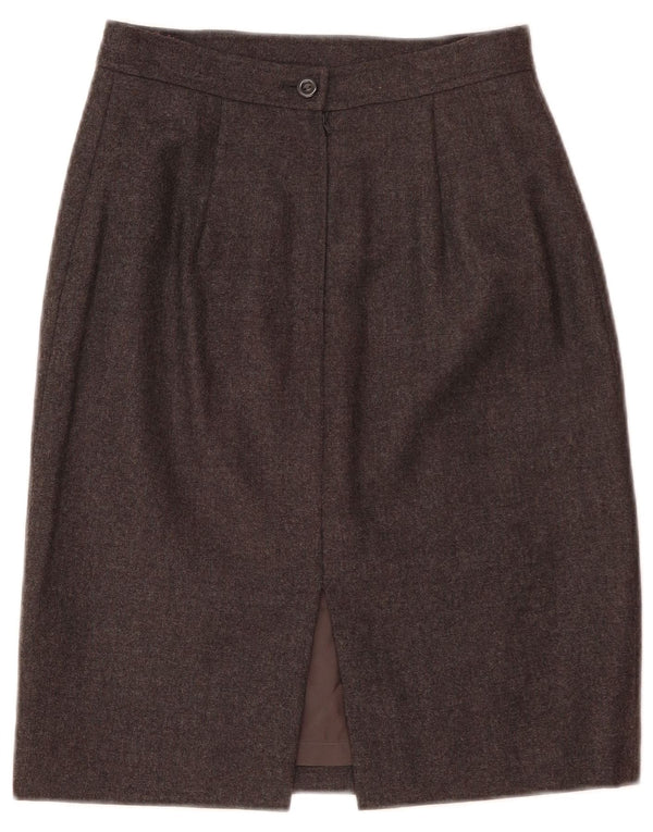 UNGARO Jupe Droite Femme IT 40 Small W26 Gris Cupro