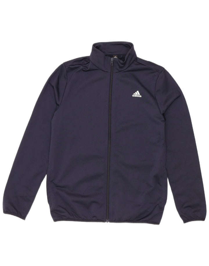 Adidas Veste de Survêtement Graphique Garçon 13-14 Ans Bleu Marine Polyester
