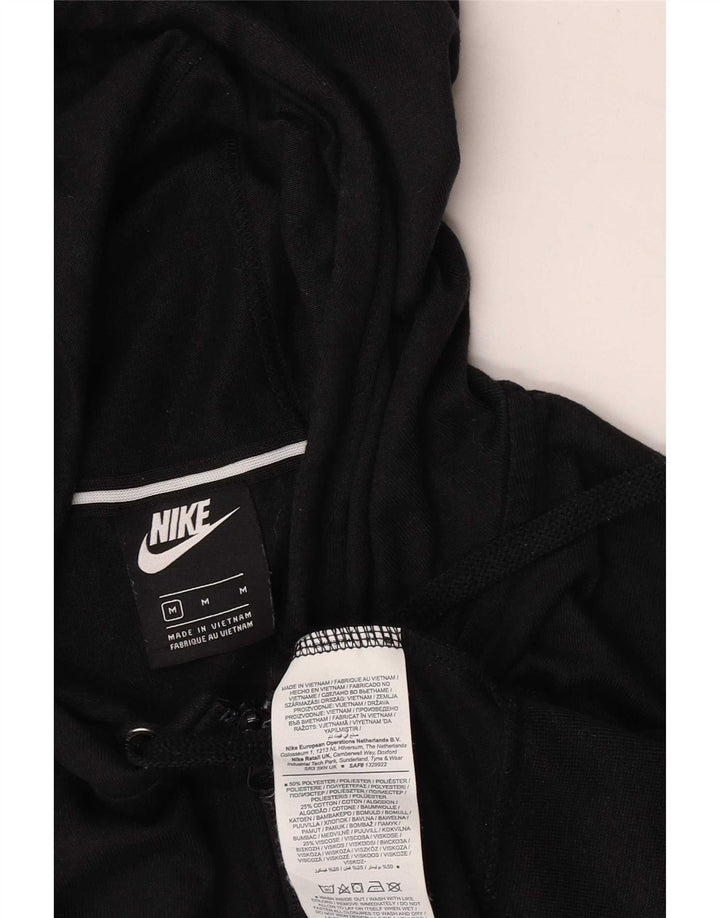 Nike Pull à capuche zippé surdimensionné pour femme UK 14 Polyester noir moyen