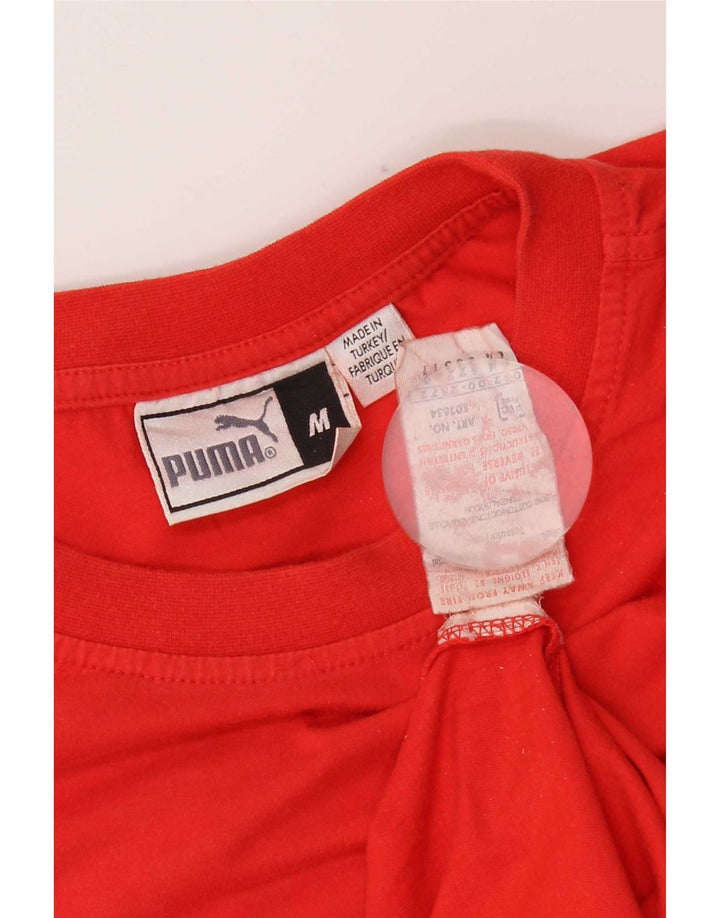 Puma T-Shirt Graphic Homme Rouge Moyen Coton