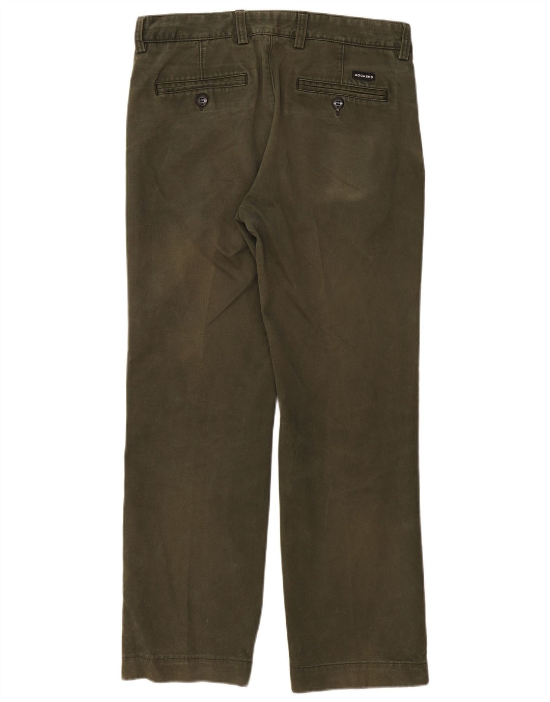 DOCKERS Pantalon Chino Droit Homme W34 L30 Kaki Coton