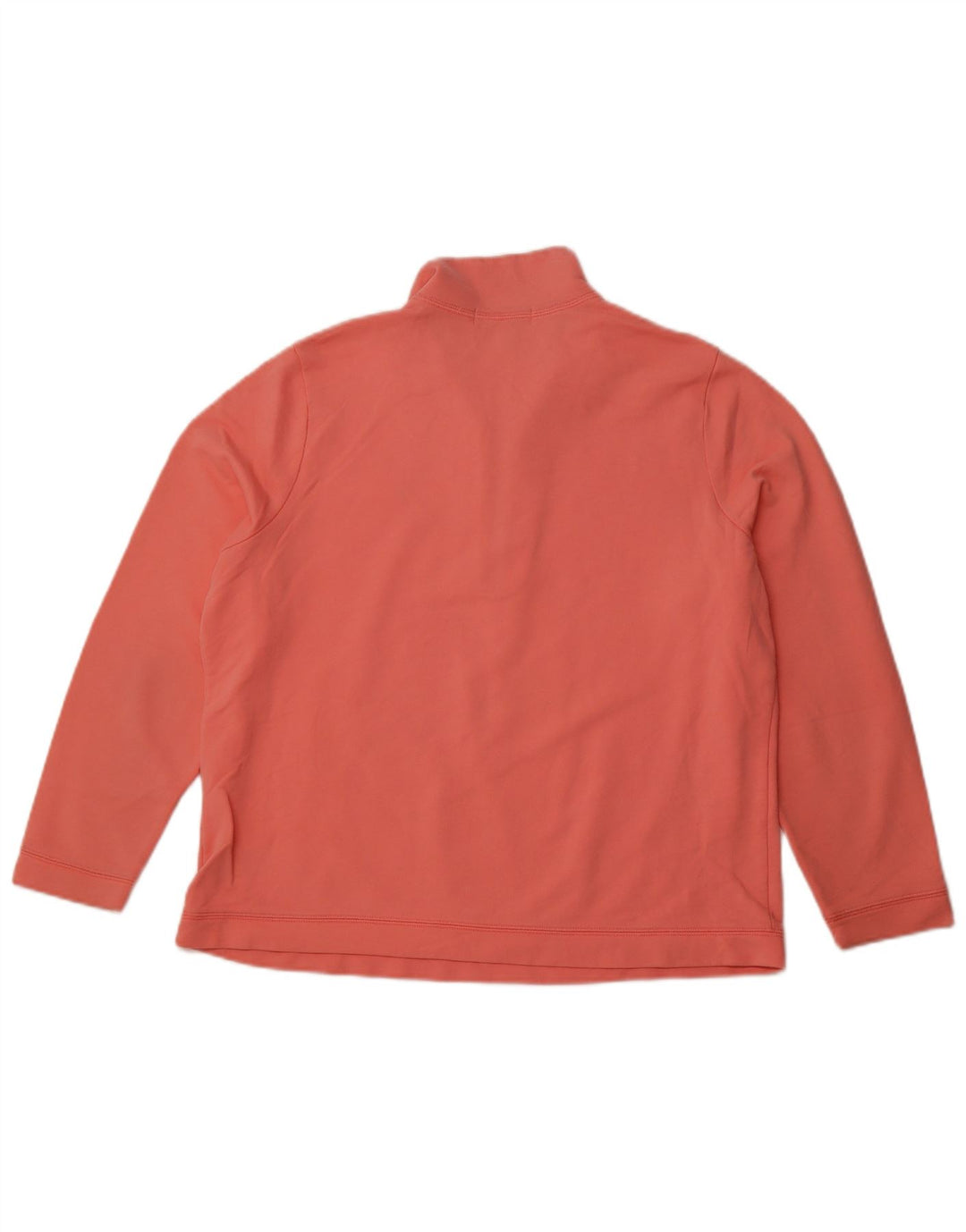 RALPH LAUREN Sweat-shirt à col zippé pour femme UK 18 XL Orange Coton