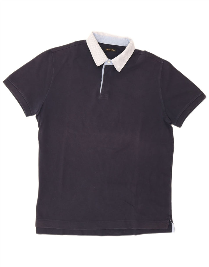 Massimo Dutti Polo Homme Grand Bleu Marine