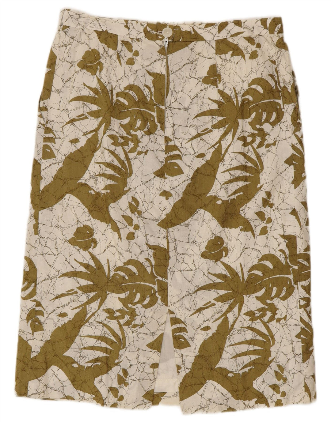 jupe droite femme vintage W30 Floral vert moyen