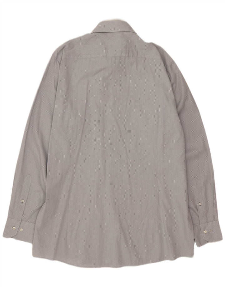 PIERRE CARDIN Chemise Homme Taille 43 XL Bleu Tacheté
