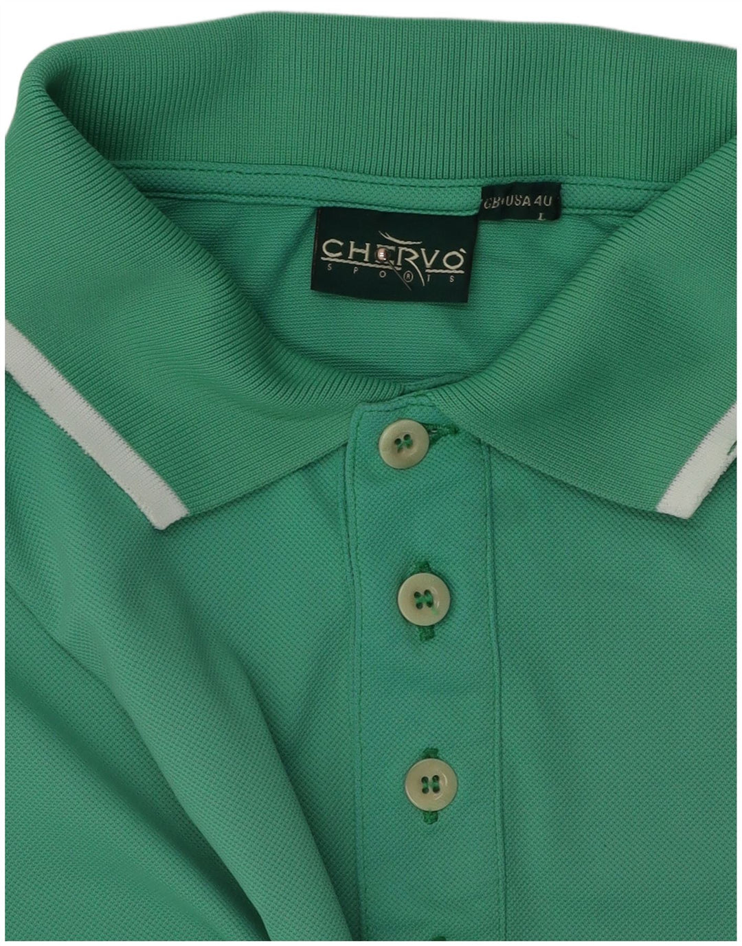 Chervo Polo Homme Grand Coton Turquoise