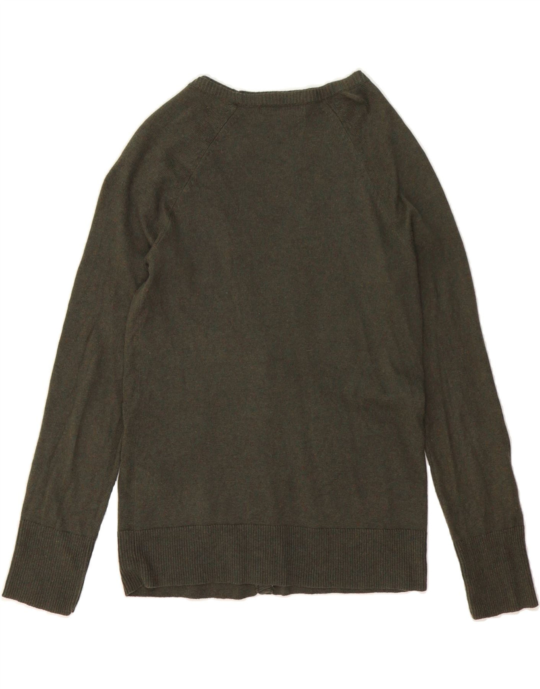 EDDIE BAUER Womens Open Cardigan Sweater UK 12 Medium Green Cotton Vintage Eddie Bauer and Second-Hand Eddie Bauer from Messina Hembry 