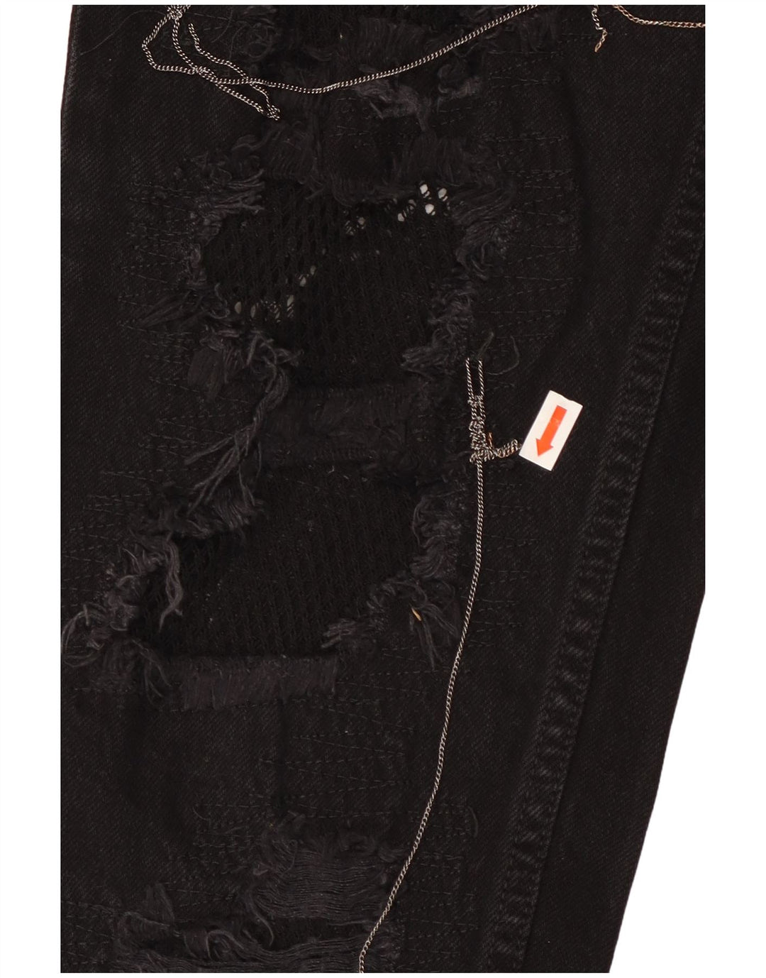 TOMMY HILFIGER Jean fuselé effet vieilli pour femme US 2 XS W25 L26 Noir