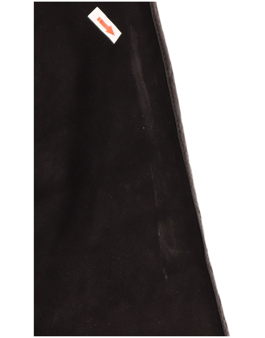 Skinni Manteau surdimensionné en peau de mouton pour femme IT 40 Petite peau de mouton noire