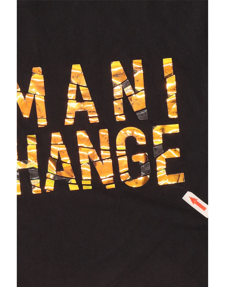 Armani Exchange T-shirt graphique pour homme Petit noir