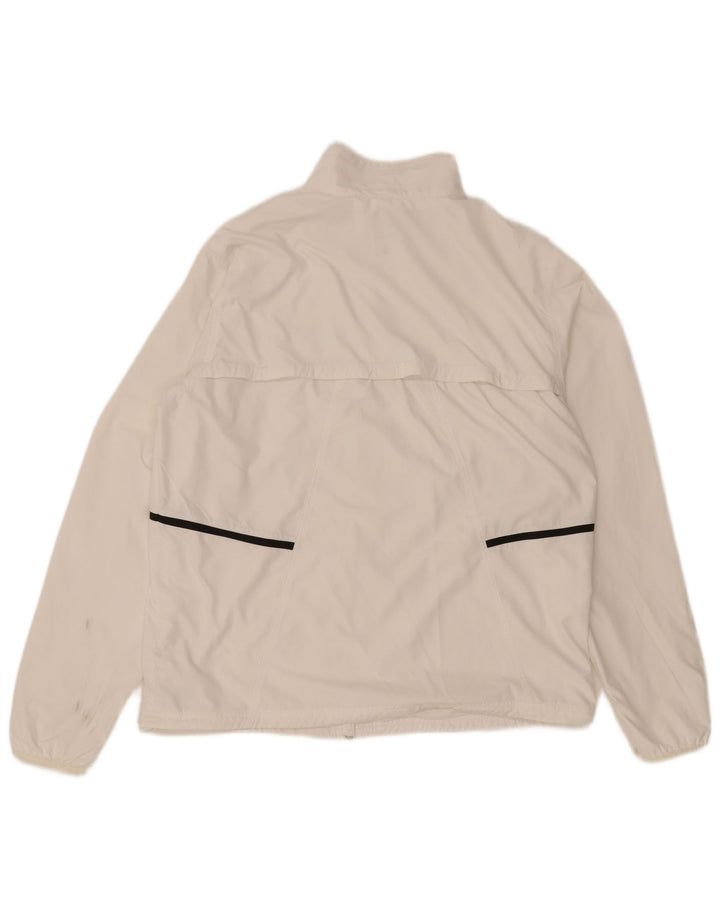 Veste de survêtement Nike pour hommes, grand, blanc, polyester