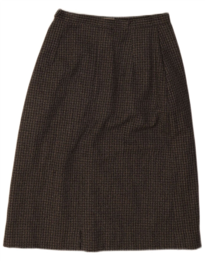 vintage Femme A-Line Jupe W22 2XS Gris Pied-de-poule