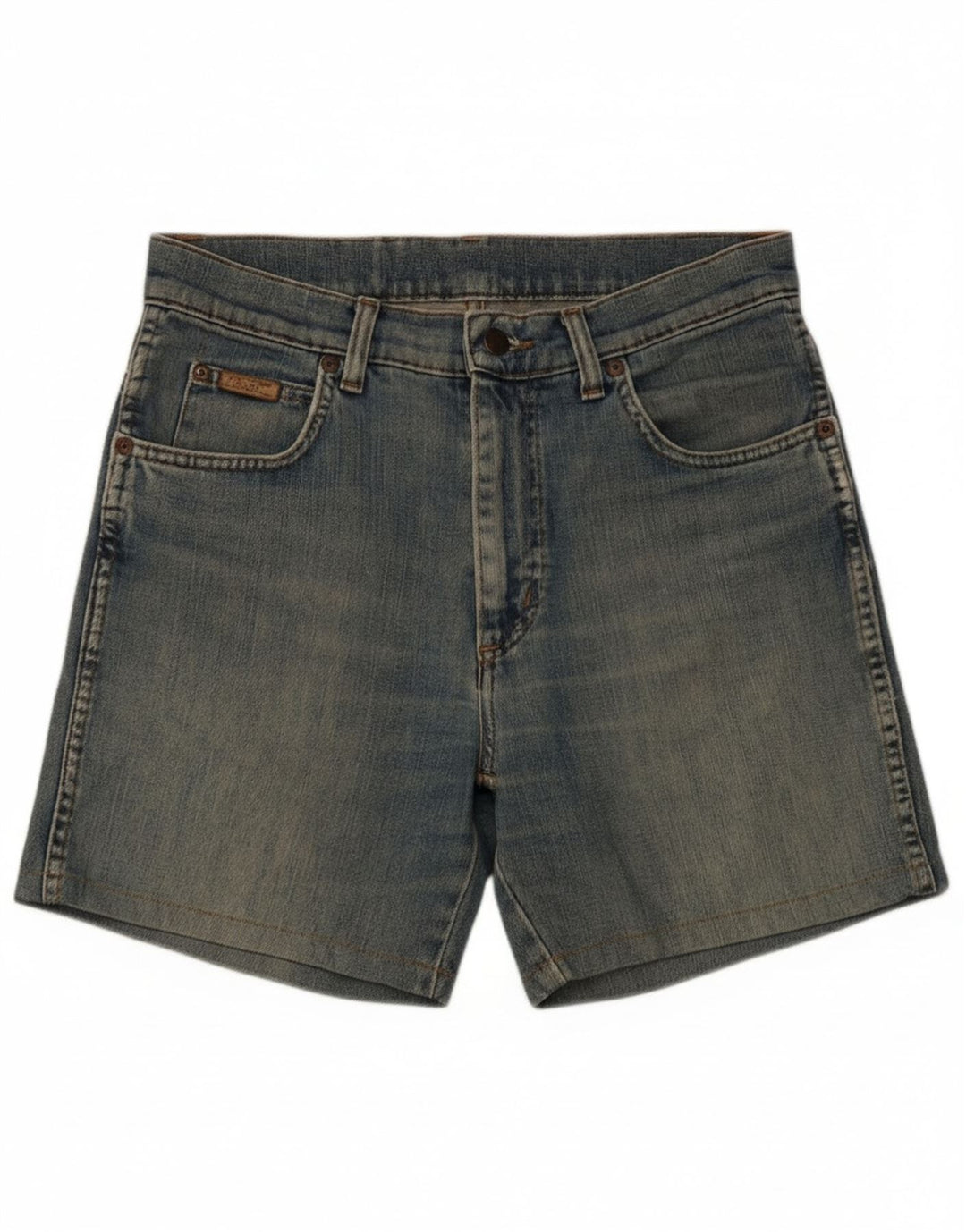 Wrangler Short en Jean Femme W31 Coton Bleu Moyen