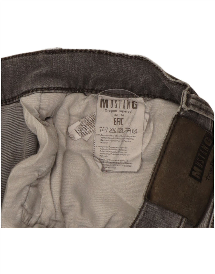 Mustang Jean Slim Homme W34 L28 Gris Coton