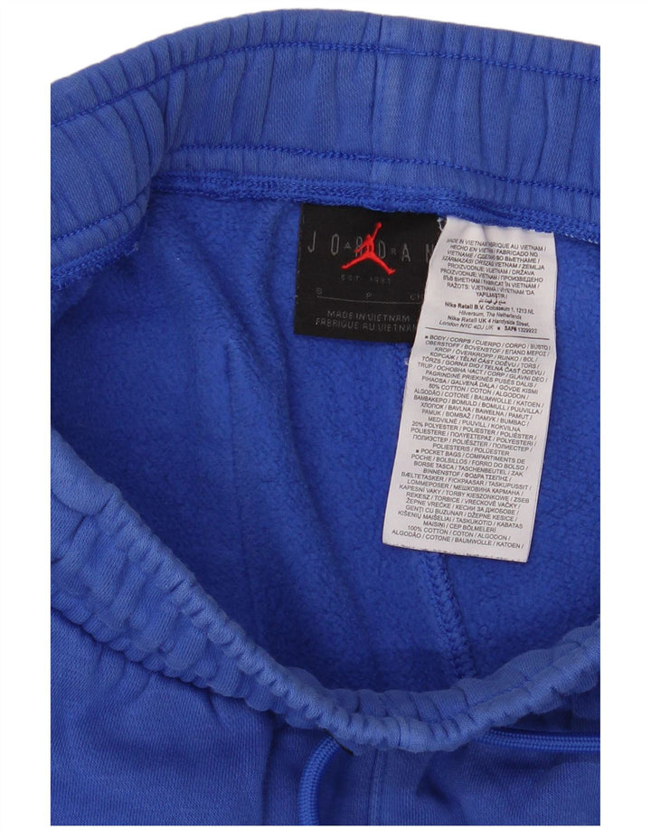 JORDAN Pantalon de survêtement graphique pour femme Joggers UK 10 Petit coton bleu