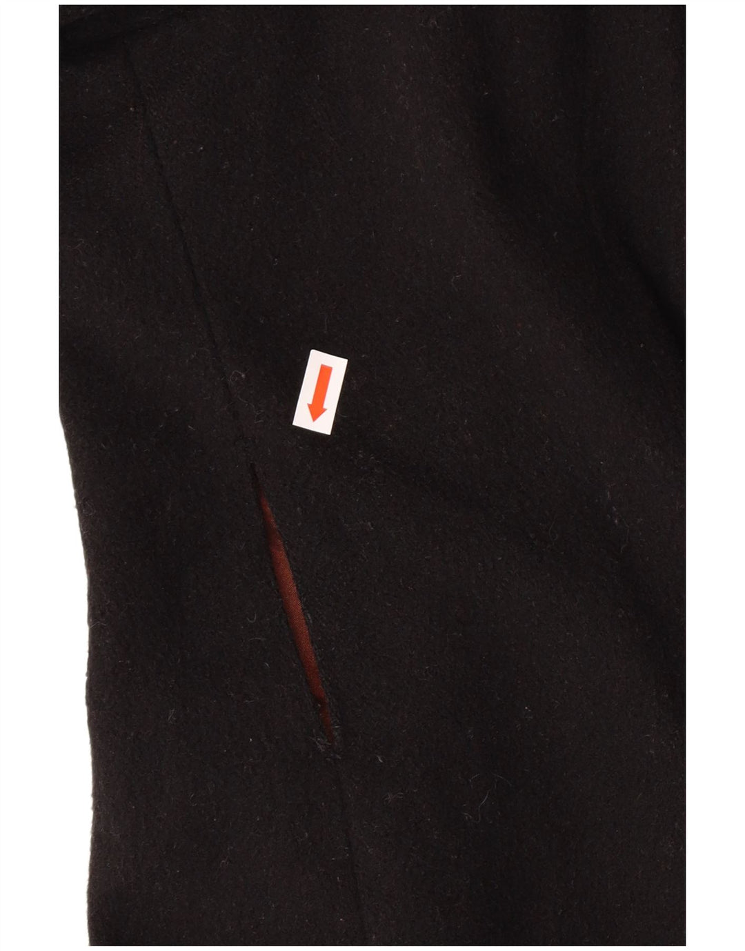 LAURA ASHLEY Manteau pour femme UK 12 Laine noire moyenne