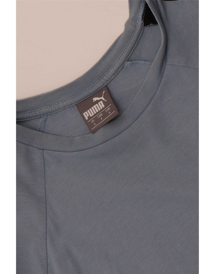 Puma T-Shirt Graphique Homme Small Bleu Colorblock