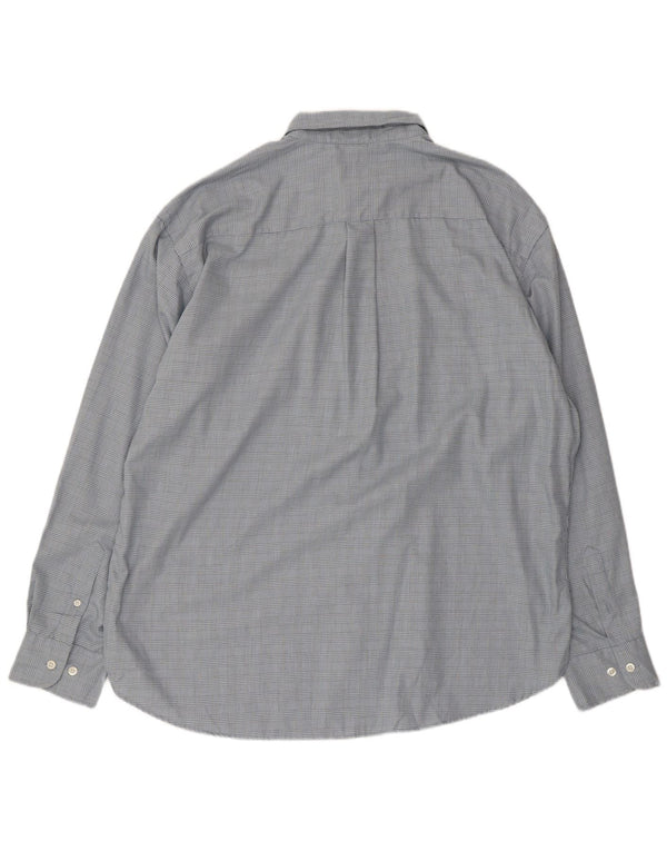 DOCKERS Chemise anti-taches pour homme XL en coton à carreaux bleu