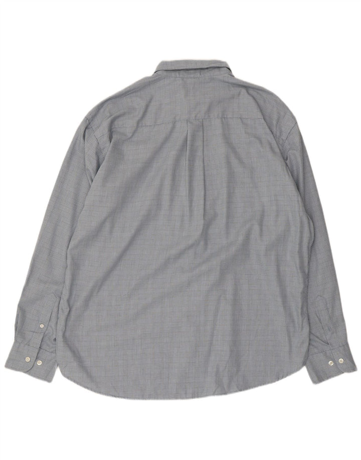 DOCKERS Chemise anti-taches pour homme XL en coton à carreaux bleu