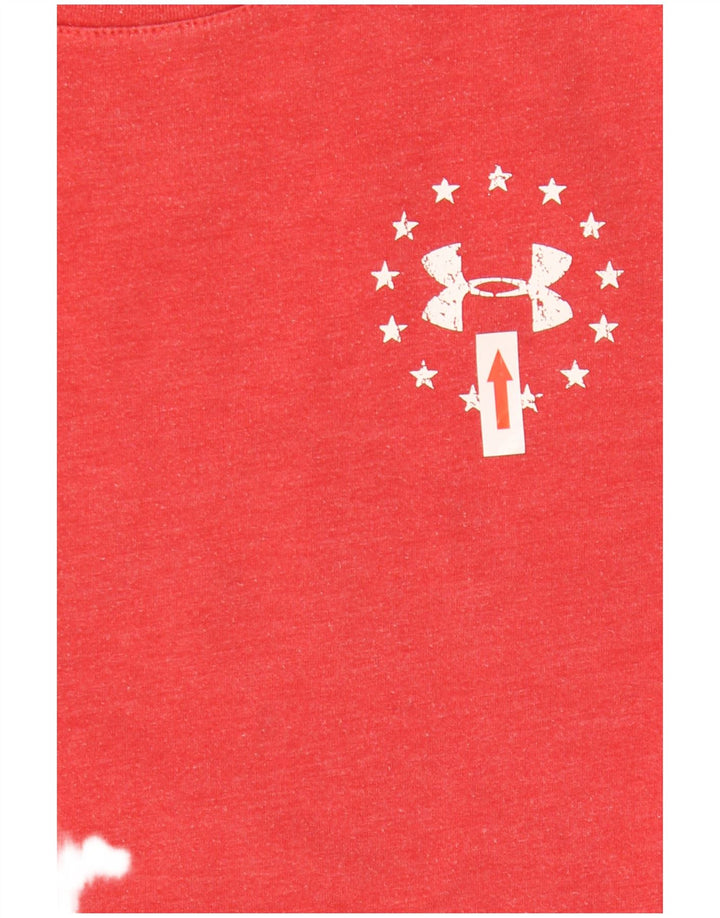 Under Armour T-Shirt Loose Fit Graphic Homme Petit Rouge