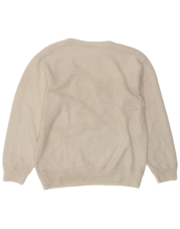 CHARLES VOGELE Pull col rond pour femme UK 18 XL Blanc Floral