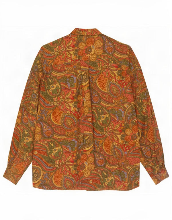 Chemise surdimensionnée femme vintage EU 40 Medium Multicolore Paisley