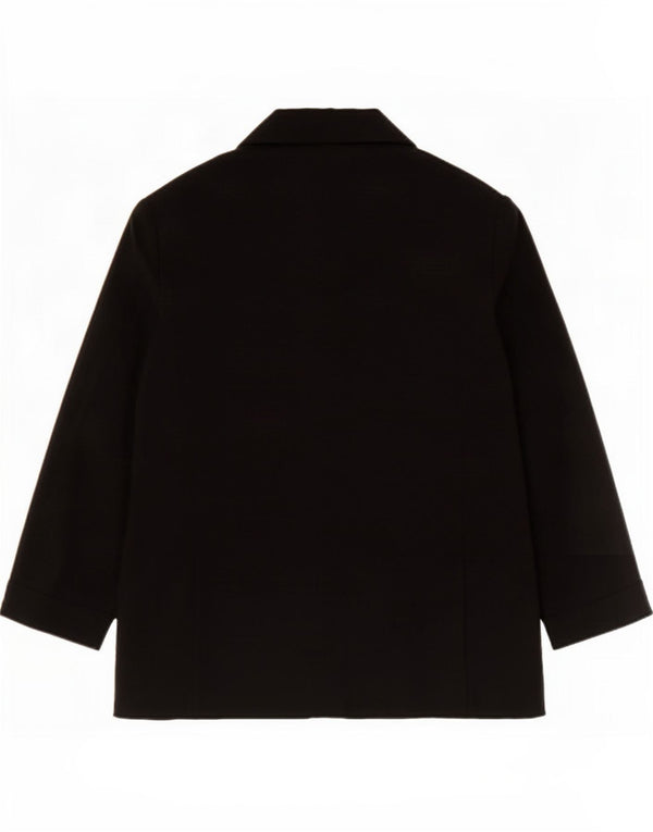Marks & Spencer Veste blazer ouverte à manches 3/4 pour femme UK 14 Large Noir